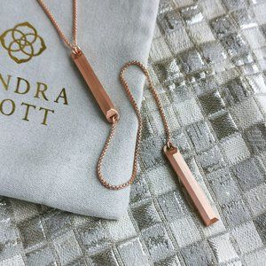 Kendra Scott Shelton Necklace Rose Gold